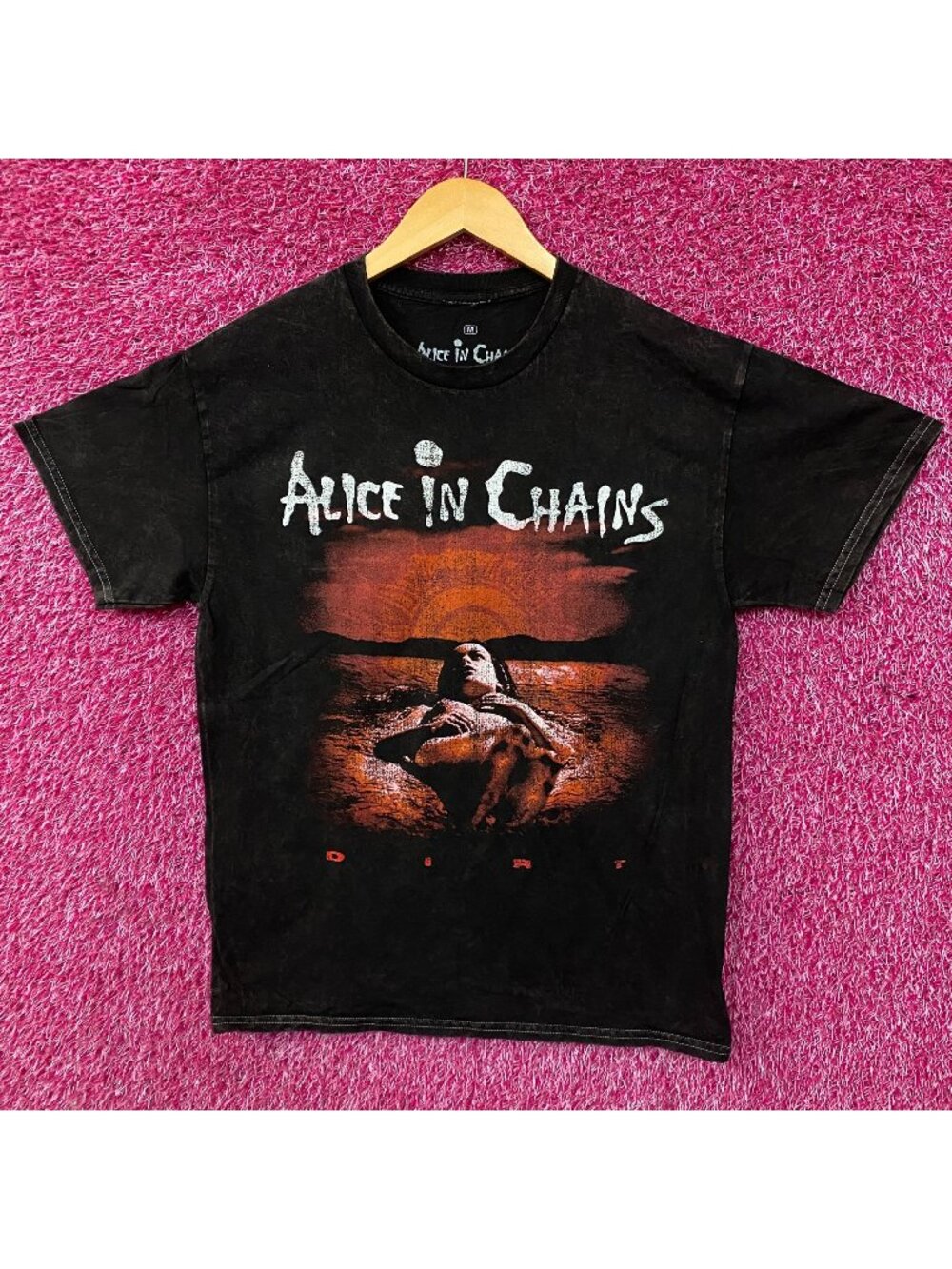 Alice In Chains Dirt Est 1987 Rock Band Mineral Wash T-Shirt Size Medium